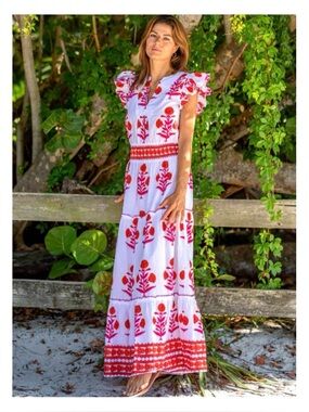 NWOT BINDU Caro Maxi Dress  Size Medium